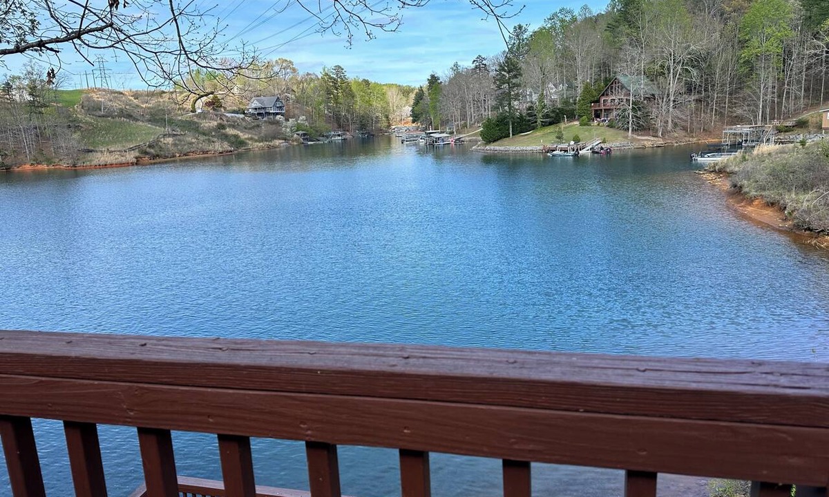 Six Mile Ski Chalet | LAKE KEOWEE WATERFRONT! ONLY 15 feet from Shore. Price includes BOAT SLIP