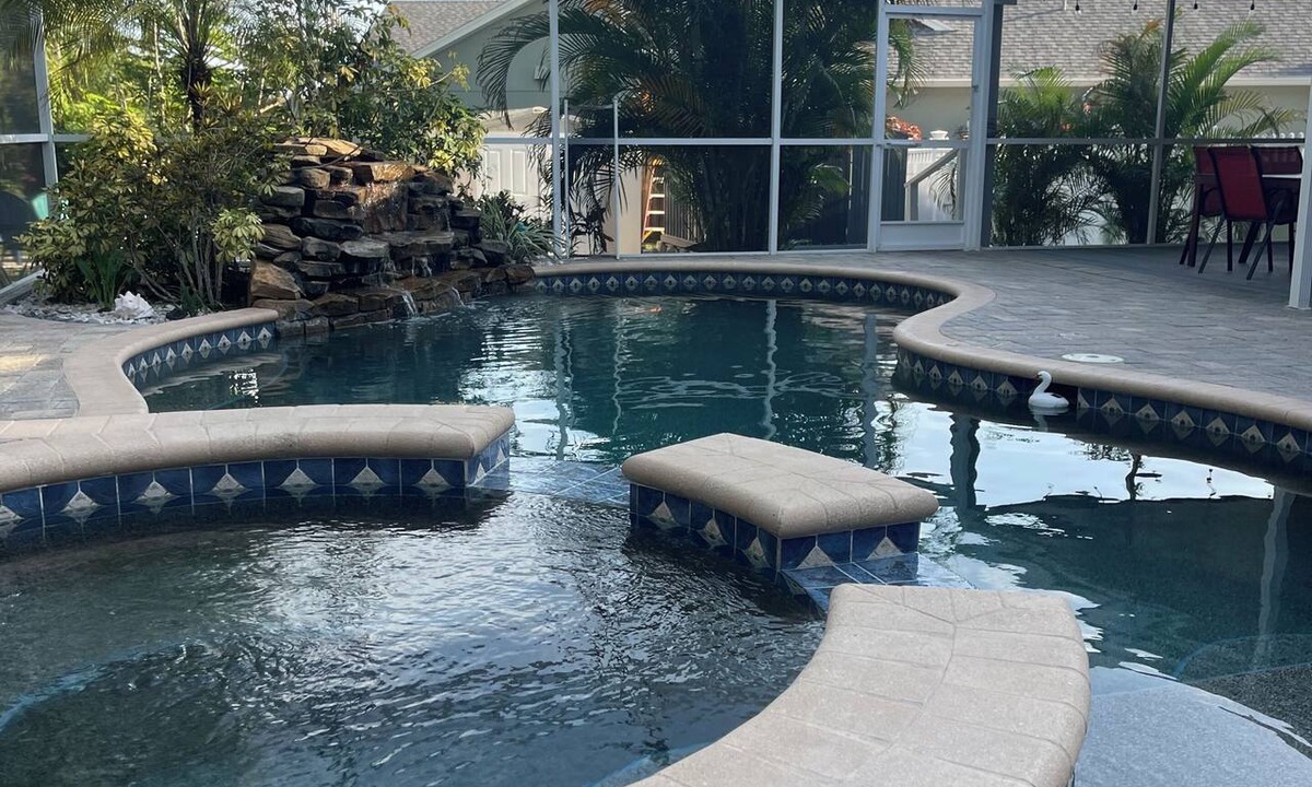 Safety Harbor House | Lazy Lizard Villa! With Heated Pool/Spa/Waterfall. Safety Harbor FL
