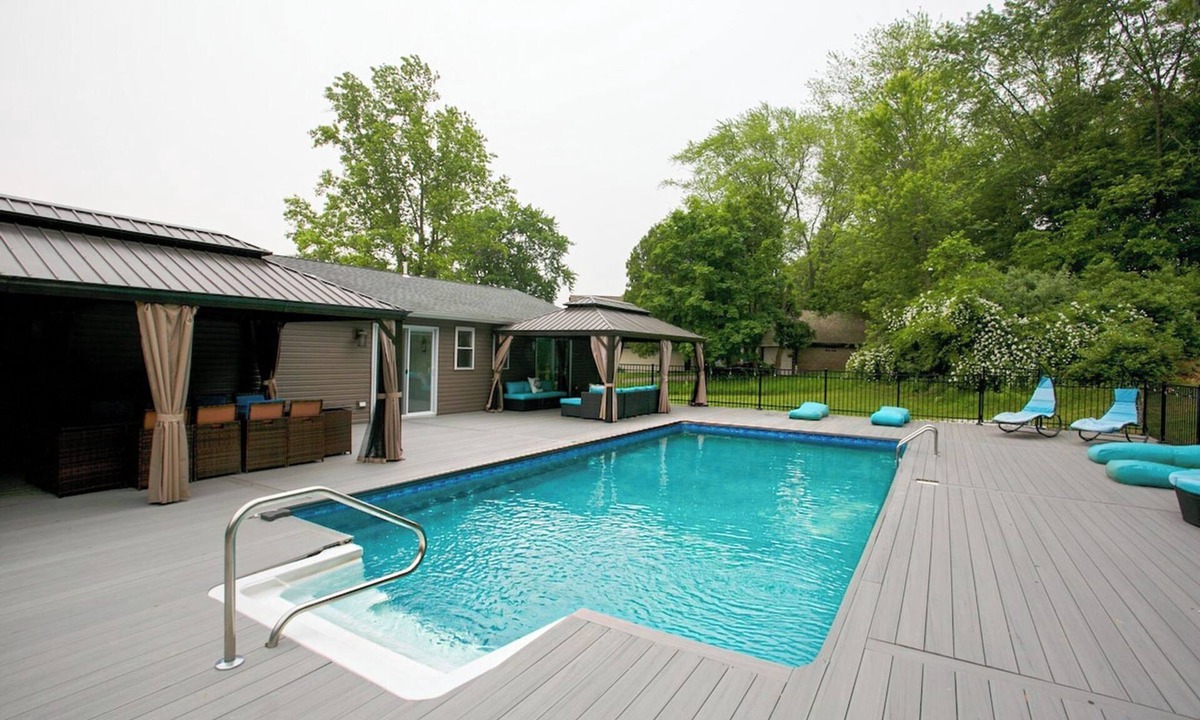 Hamden House | Modern home with a private Heated pool and jacuzzi