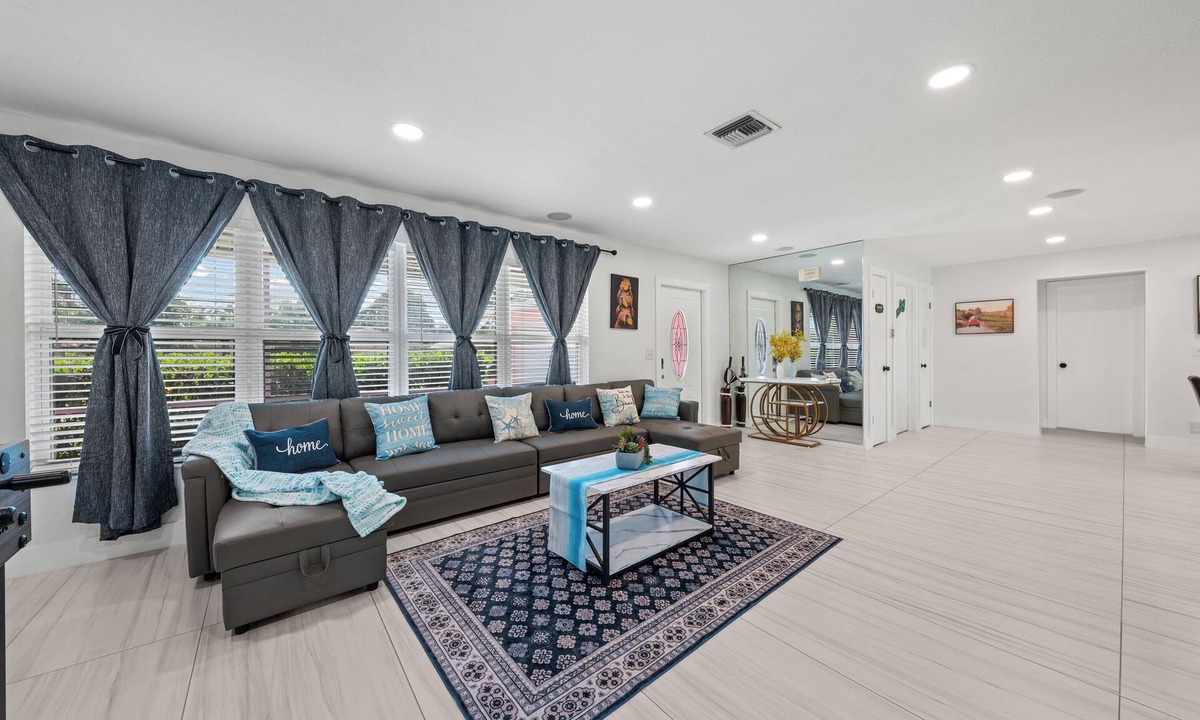 Riviera Beach House | Perfect for tournament teams, work crews, and family getaways, Sweet Pink offers a comfortable, peaceful stay designed to feel like your home away from home.