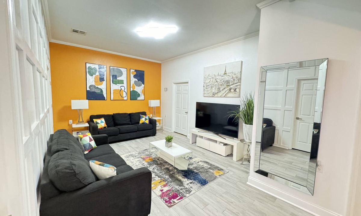 Algiers House | This two-story modern retreat house is the perfect spot to rest and relax.