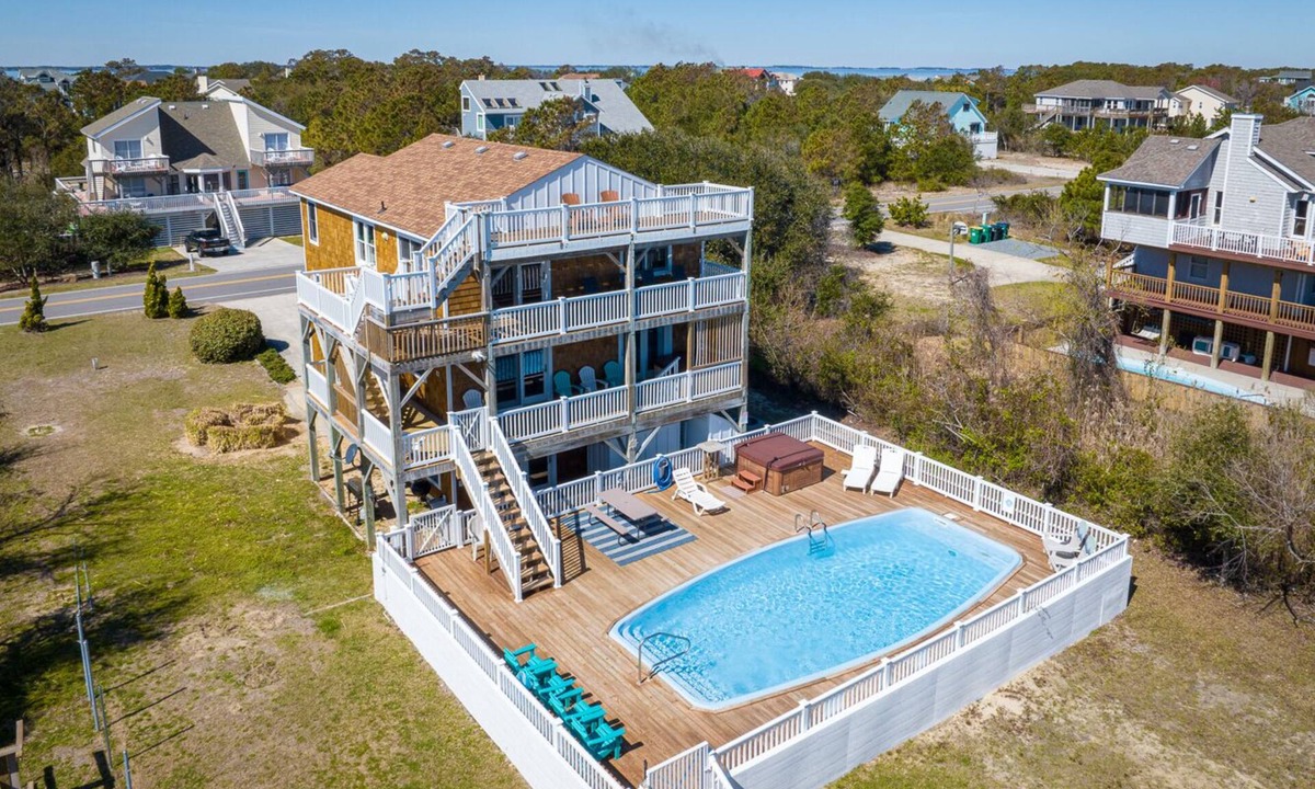 Whalehead Beach House | Updated, Corolla Home; 5 mins to Beach, Heated Pool, 2 Hot Tubs, Game Room