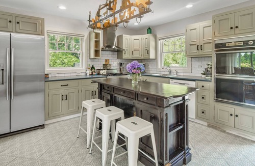 Springs Cottage | 2 bedroom cottage-Cozy winter vibes with wood stove and hot tub