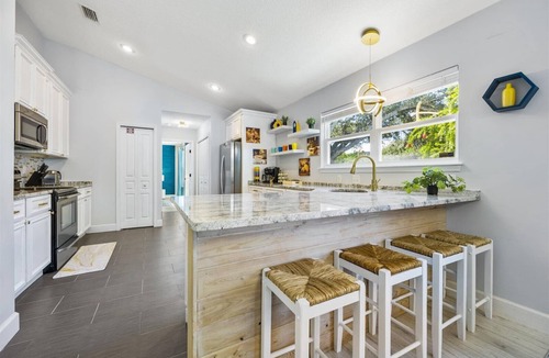 Vilano Beach Villa | 2-Min Walk to Beach | Hot Tub, Fire Pit & Beach Gear