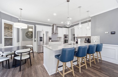 Mayhew House | 3 Story Waterfront Brick Home w Brand New Pool/Spa, foosball, ping pong and much more