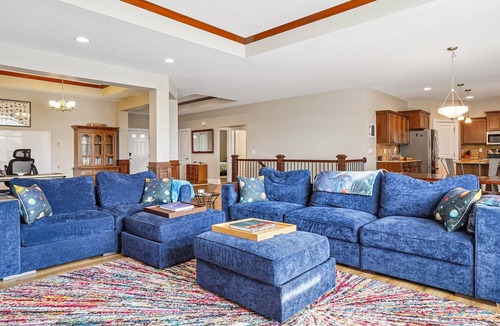 Waukee House | 300 on Abigail. 4BR/3BA. Large kitchen. Deck with TV. Playground.