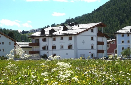 Celerina-Schlarigna Apartment | Authentically beautiful house in the Engadine style.