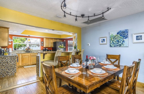 Bayview Park House | Family-Friendly Home: Heated Pool & Spa: 0.3 Mi Walk to Beach Watch the Rockets!