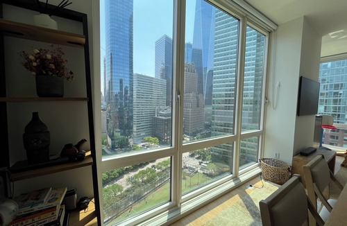 Battery Park City Apartment | Lux apartment in Battery Park City with great views, fitness room & roof deck