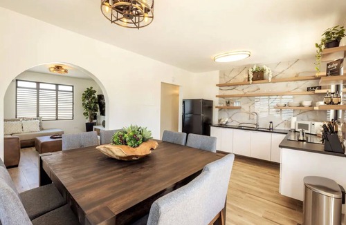 Pueblo House | Modern Duplex with Heated Pool - Short Walk to Beach
