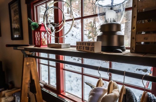 Sundance Cabin | Private mountain escape Above the creek Hot tub Quiet setting Tucked into Sundance Canyon