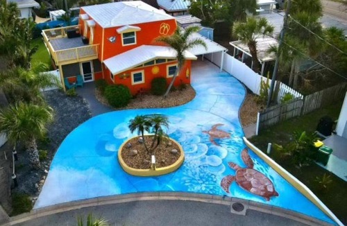 Port Canaveral House | Private saltwater pool, 386 steps to ocean, amazing rocket launch view!