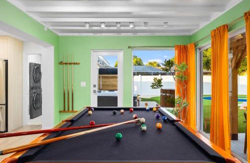 Lake Clarke Shores House | Saltwater Heated Pool, FirePit, Zen, Game Room with Outdoor Theater