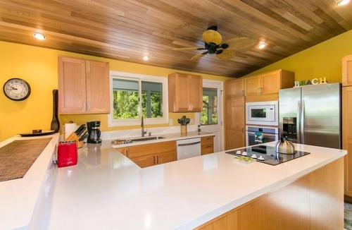 Wainiha House | Spacious, 5 bed/3 bath, mountain view home, across from beach path! TVNC-5137