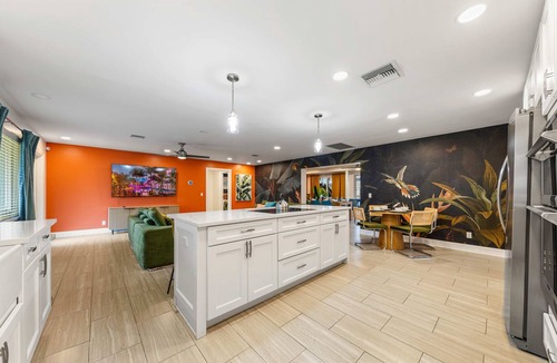 Lake Clarke Shores House | Spacious Outdoor Tikki + TV, Heated Pool & Game Room