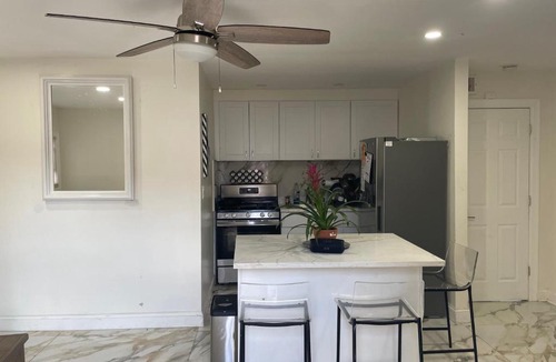 Long Island House | waterside studio plus 2 master bedroom 1full bathroom back entrance beach view canal docks Wifi code