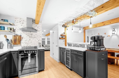 Barkhamsted House | Woodland Sanctuary House with Hot Tub, Fire Pit, and Woodstove