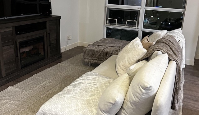 Comfortable, cozy modern condo 2 bedrooms, 2 bath and an office. Great location.