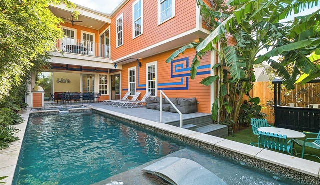 Contemporary Art | Heated Pool and Hot Tub