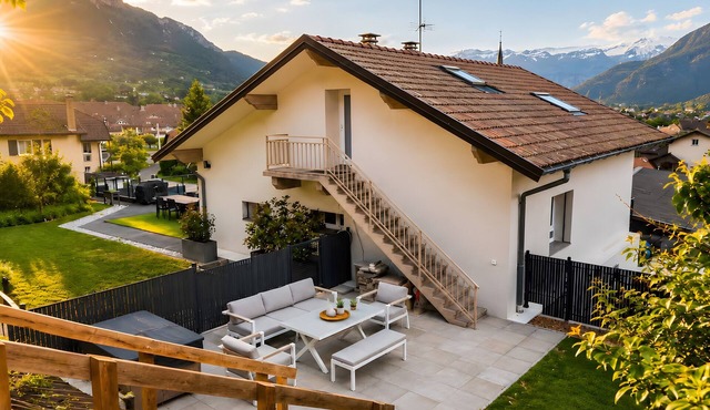 Cozy Air-Conditioned T2 – Terrace & Mountain View