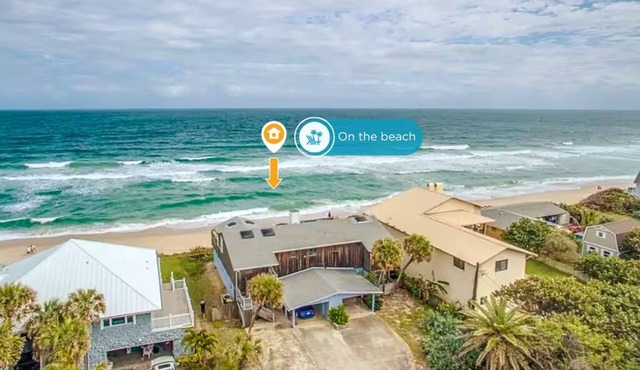 Direct Oceanfront Melbourne Beach House w/Large Private Balcony and Steps to Beach Access! 🌊