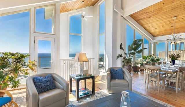 Incredible Ocean Front Home with 3 Master Suites and Secluded Beach