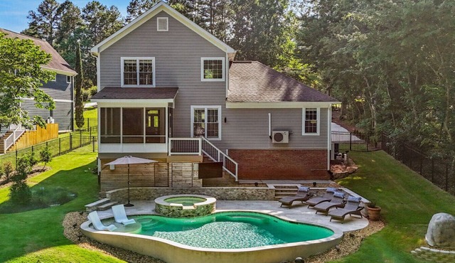 Lakefront Home with Private Pool and Dock- Great for Families!