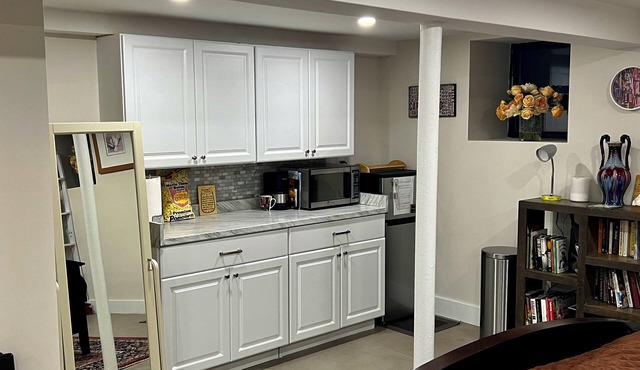 Modern Luxury HUGE basement studio in the heart of Brooklyn1 block to subway