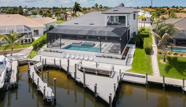 New! Luxury Cape Coral Villa w/Pool, Spa & Dock