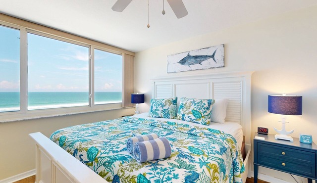 Oceanfront Serenity | Balcony Views + Pool | Peaceful Ponce Inlet Condo