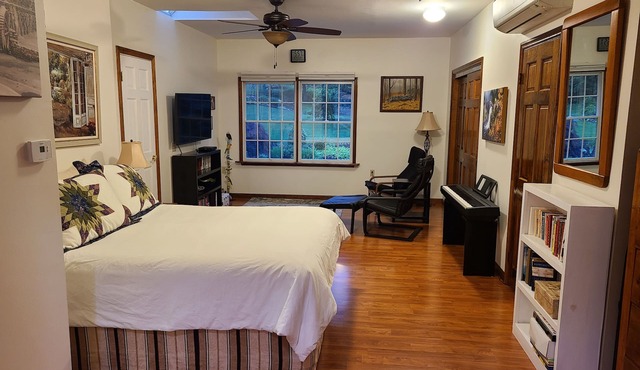 Private Bedroom And Bathroom , second room with work or eating area on 2nd floor