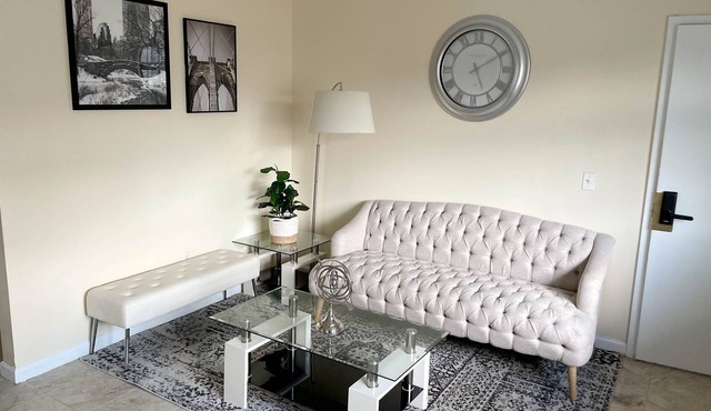 Spacious 2 bedroom apartment with Patio! As Seen On Arbnb 5 star listing!